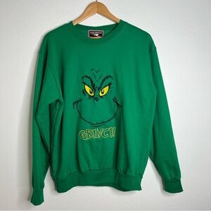 Pacific Merchants Grinch Sweatshirts Green Christmas Holiday Crewneck Size XL